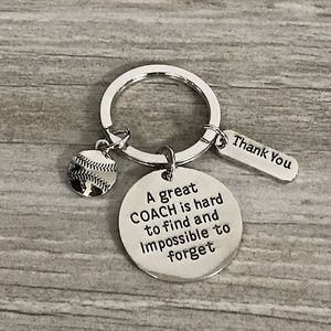Softball Coach Keychain